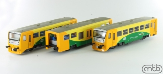 MTB Model  - H0 - 3-tlg. Triebzug 814 213, ČD, Ep. V